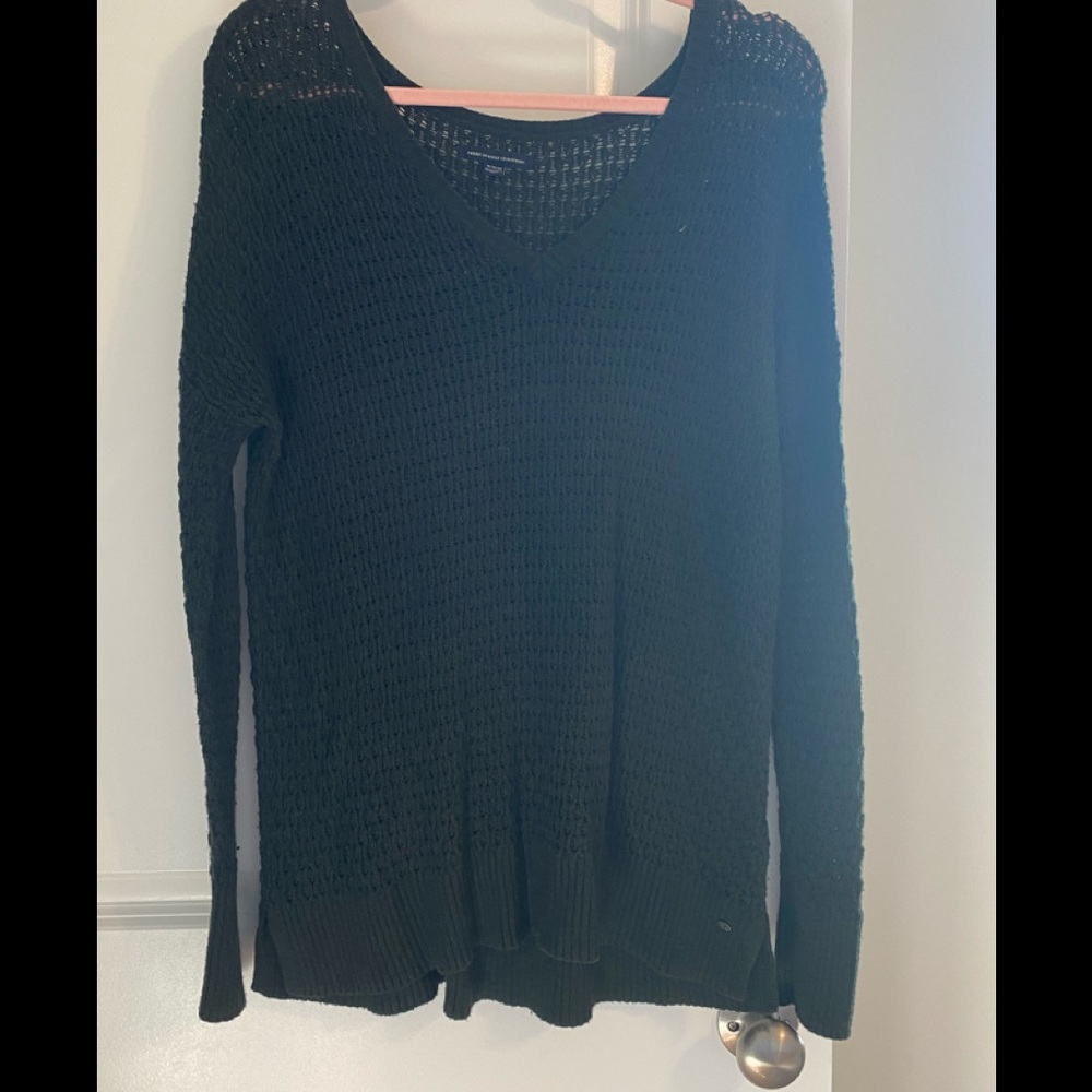 Olive Green AE Knit Sweater